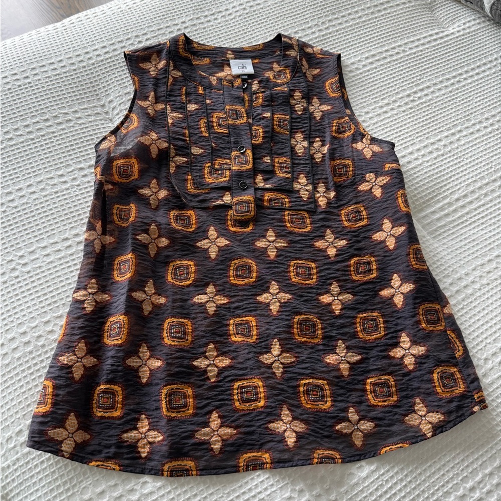 Sleeveless Patterned Top XS